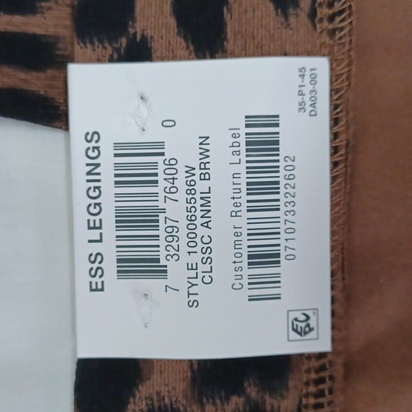 Style & Co Plus Size Basic Printed Leggings, Classic Animal Brown - Picture 9 of 10